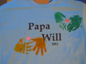Finished "Papa Will" shirt