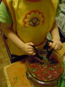 Br chopping his salsa