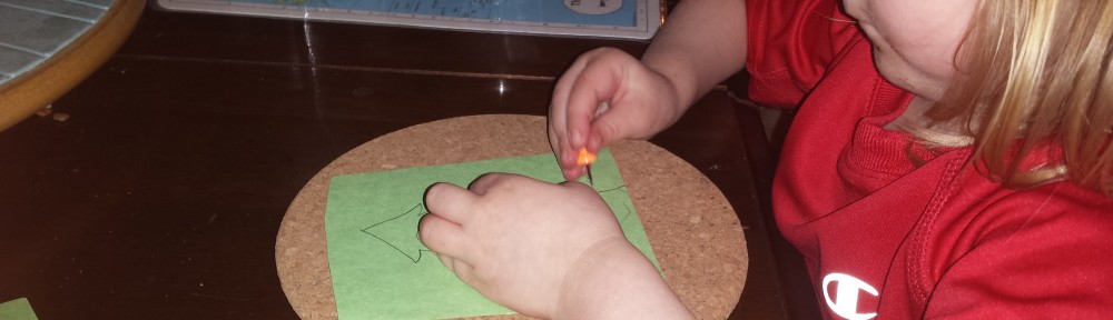 Keeping little fingers busy- the “poking” job