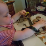 Toddler lacing activity