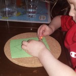 Keeping little fingers busy- the poking job